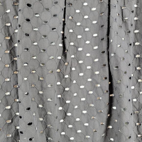 Torrid Womens Eyelet Top 20 Black Strapless Balloon Hem Lined Pleated - Picture 5 of 12